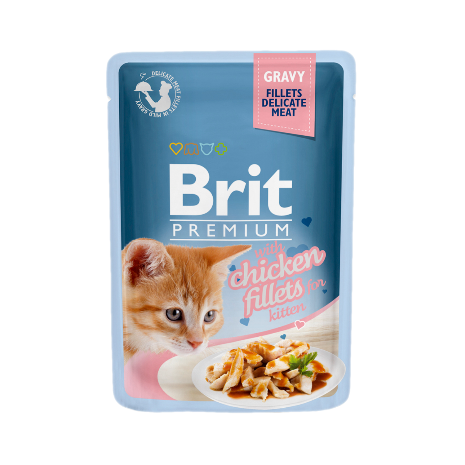 Brit premium – gravy – with chicken fillets for kitten 1500 1500 2